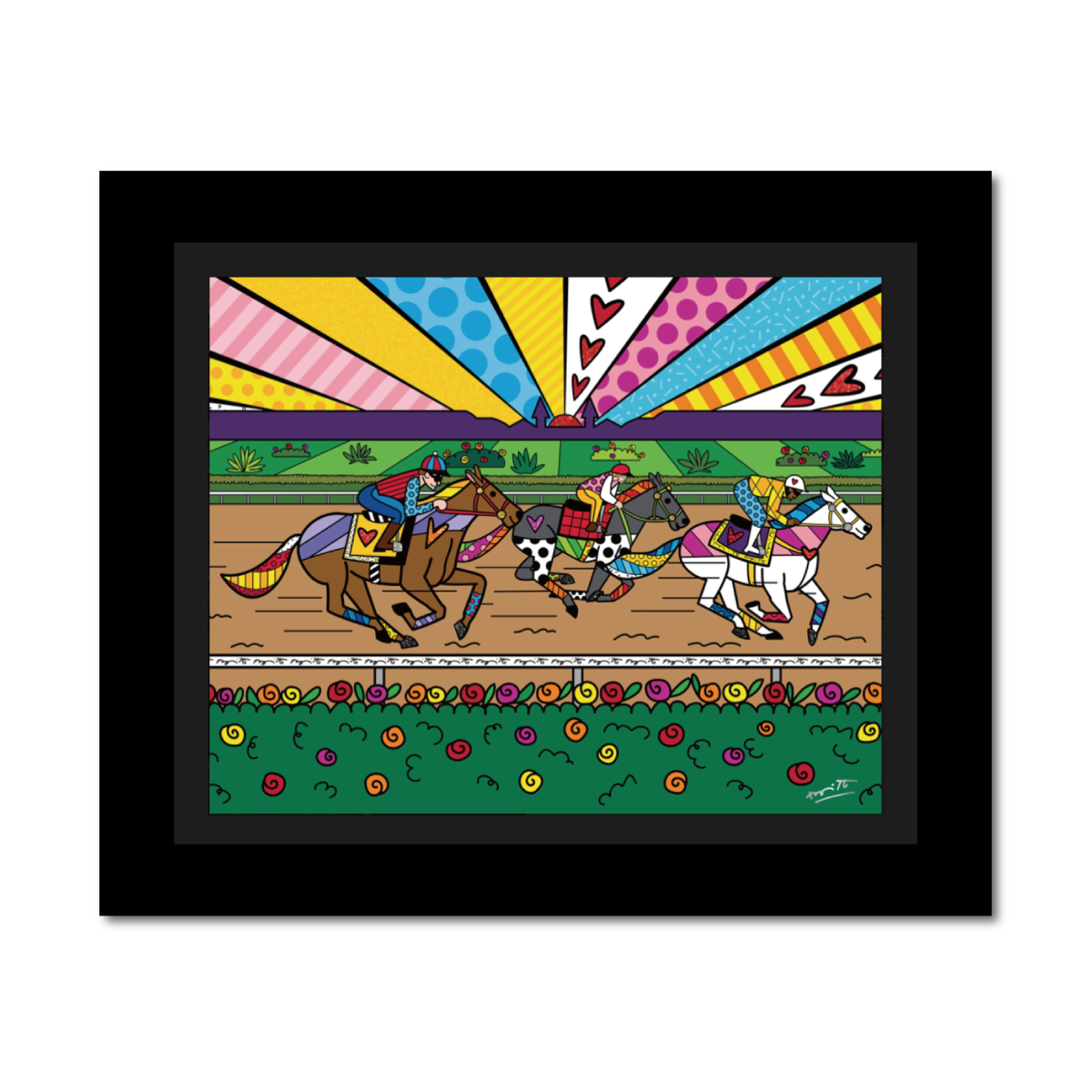 Okiru daby リズム rhythm レトロ レア 希少 競馬 Derby KENTUCKY DERBY – ROMERO BRITTO