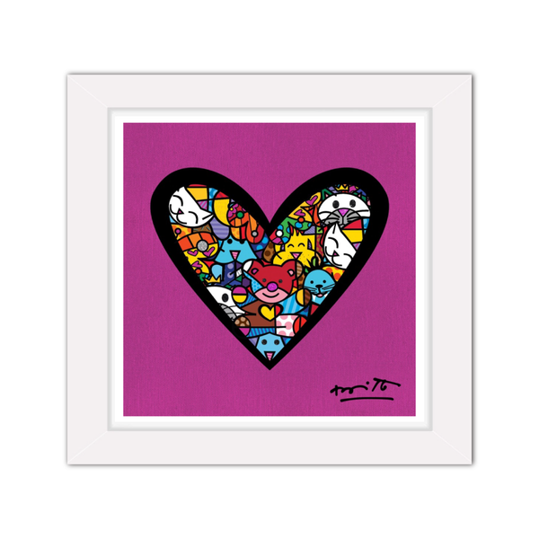 I LOVE ANIMALS (Metallic Magenta)