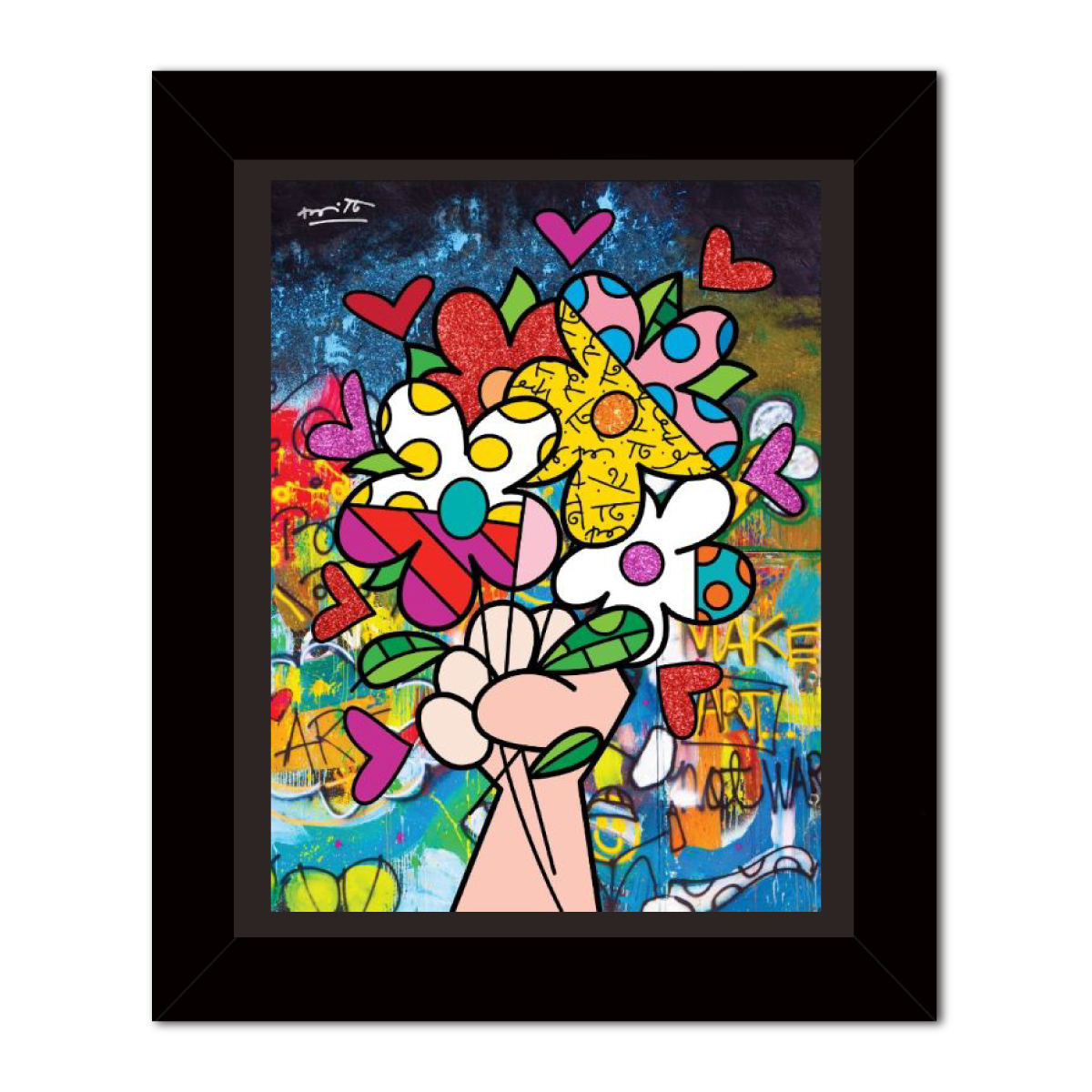 MAKE ART NOT WAR| ロメロ ブリット (Romero Britto) - HOPE BEAR MAKE ART NOT WAR| ロメロ ブリット (Romero Britto) - HOPE BEAR