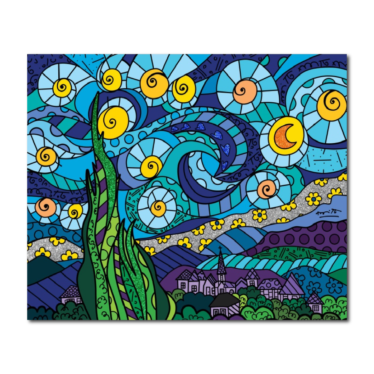 MY STARRY NIGHT | ロメロ ブリット (Romero Britto) - HOPE BEAR MY STARRY NIGHT | ロメロ ブリット (Romero Britto) - HOPE BEAR