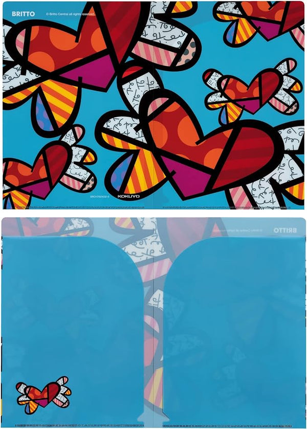 BR WポケットフォルダーA5（2柄組）カップピンク