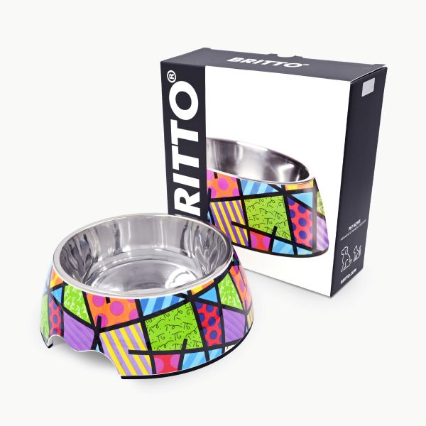 BRITTO® PET Bowl - LIME GREEN LANDSCAPE