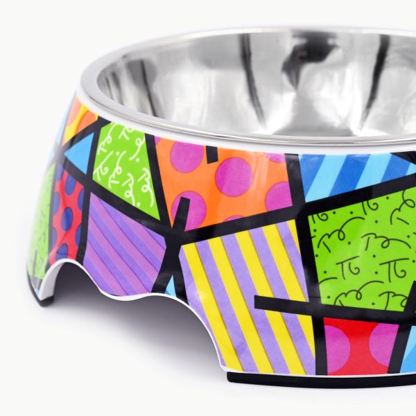 BRITTO® PET Bowl - LIME GREEN LANDSCAPE