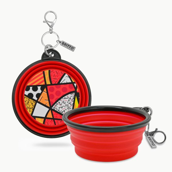BRITTO® PET TRAVEL Bowl - RED LANDSCAPE