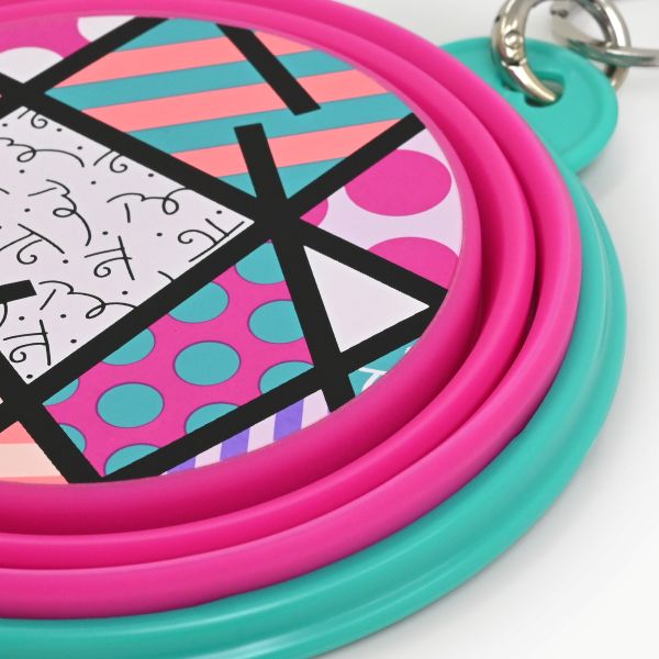 BRITTO® PET TRAVEL Bowl - PINK LANDSCAPE