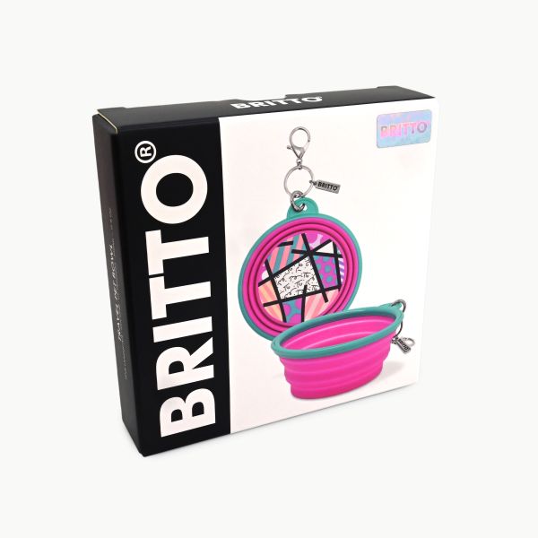 BRITTO® PET TRAVEL Bowl - PINK LANDSCAPE