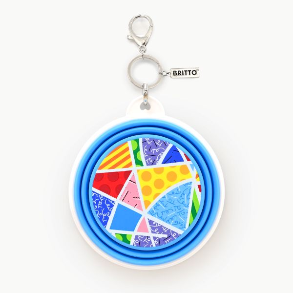 BRITTO® PET TRAVEL Bowl - BABY BLUE LANDSCAPE