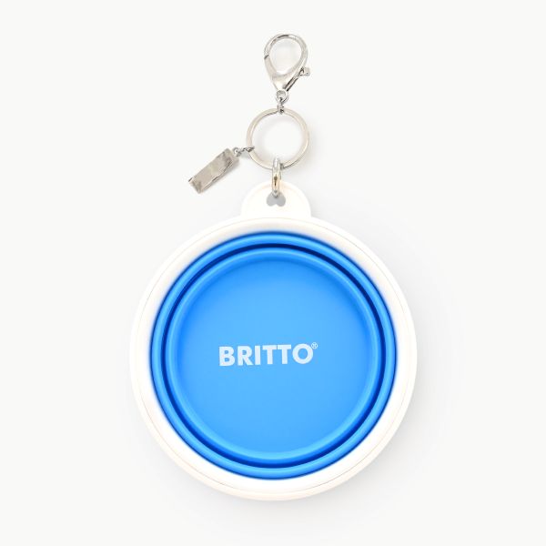 BRITTO® PET TRAVEL Bowl - BABY BLUE LANDSCAPE