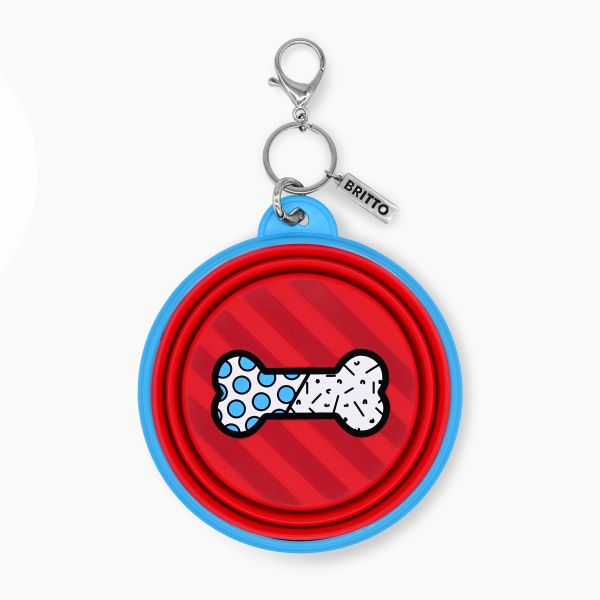 BRITTO® PET TRAVEL Bowl - BONE (BLUE)