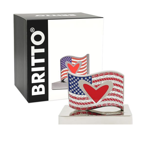 BRITTO® メタル フィギュリン - AMERICAN FLAG