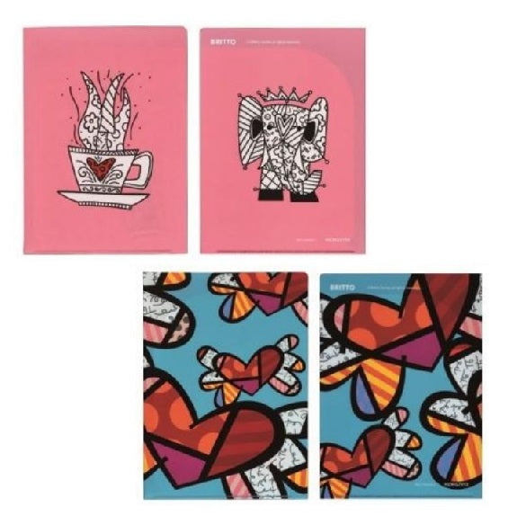 BR WポケットフォルダーA5（2柄組）カップピンク